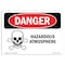 Signmission OSHA Sign, 10" Height, 14" Width, Rigid Plastic, Hazardous ATMosphere, Landscape, 1014-L-1807 OS-DS-P-1014-L-1807 - alternate 1